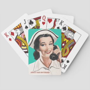 Infirmière vintage Conseils amusants Cartes de Jeu