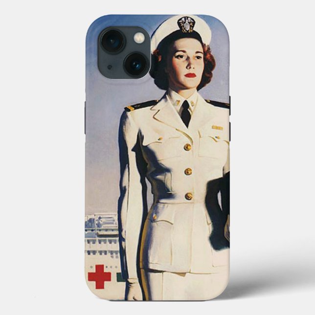 Infirmière vintage WW II Marine iPhone 5 Coque (Verso)