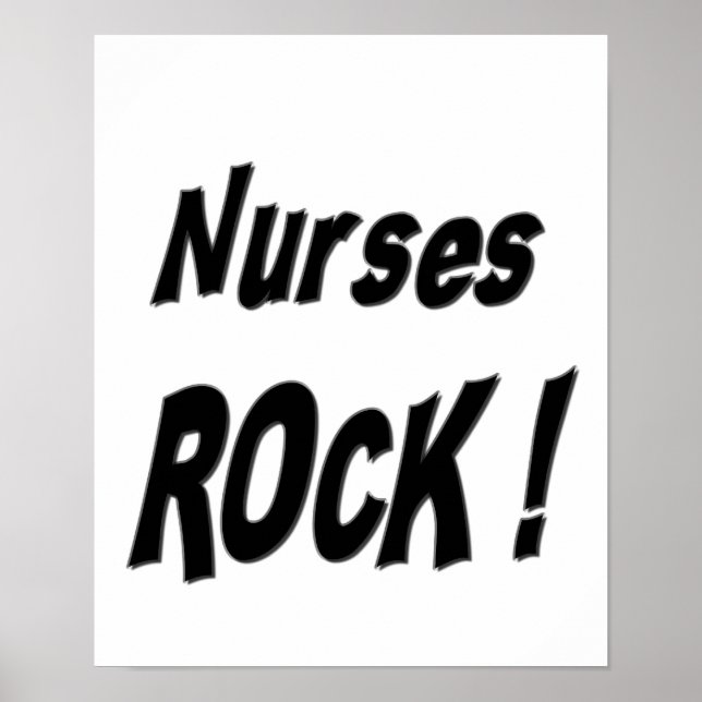 Infirmières Rock ! Impression de l'affiche (Devant)