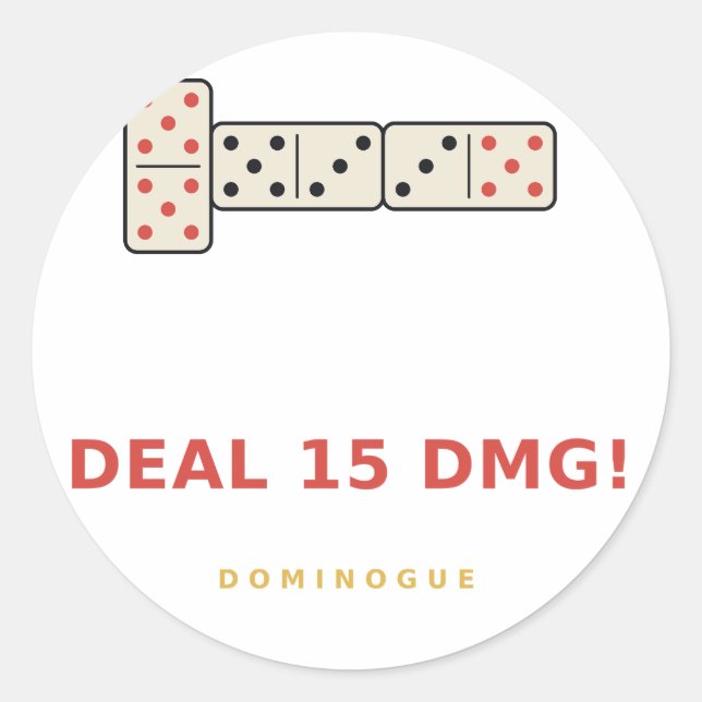 Infligez 15 Dmg ! Autocollant (Devant)