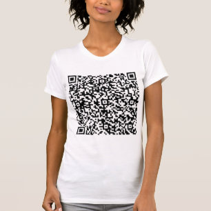 Info d'analyse de code QR personnalisée T-shirt pe