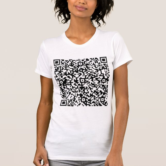 Info d'analyse de code QR personnalisée T-shirt pe (Devant)