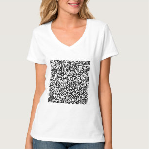 Info d'analyse de code QR personnalisée T-shirt pe