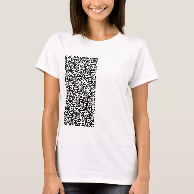 Info d'analyse de code QR personnalisée T-shirt pe (Devant)
