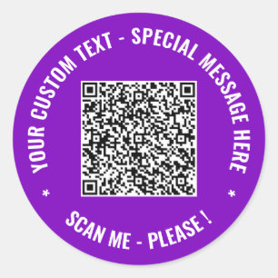 Info QR Code personnalisé et Sticker texte - Vos c