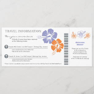 Info voyage mariage Carte d'embarquement