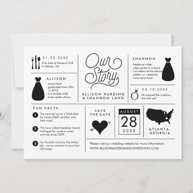 Infographie Enregistrer le Faire-part Fiançailles  (Devant)