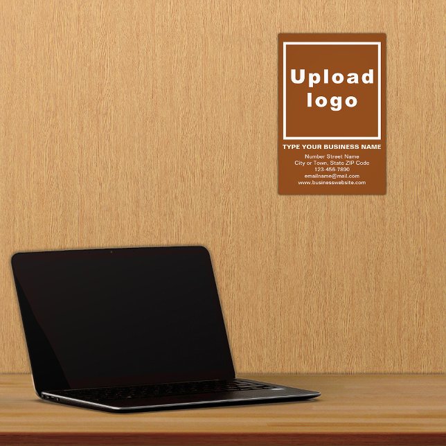 Information d'affaires Photo Arrière - plan Brown  (Advertise your business. Build brand name awareness. Your business brand on brown photo paper.)