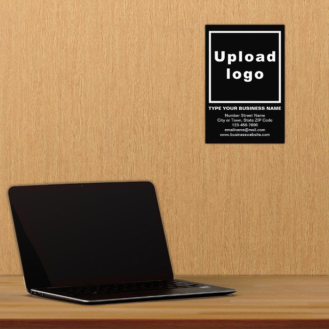Information d'affaires Photographie Arrière - plan (Advertise your business. Build brand name awareness. Your business brand on black photo paper.)