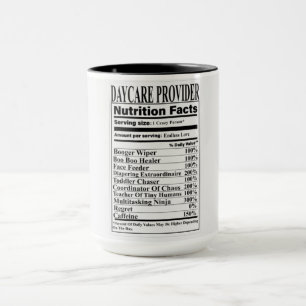 Information du fournisseur de garderie Mug