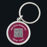 Informations Code QR Votre Message Porte-clés Surp<br><div class="desc">Choisissez les couleurs et la police - Votre code QR spécial Info et Texte personnalisé Cadeau moderne personnalisé - Ajoutez votre code QR - Image ou logo - photo / Texte - Nom ou autre info / message - Redimensionnez et déplacez ou supprimez / ajoutez des éléments - Image /...</div>
