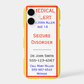 Informations d'alerte Médicales sur la capture d'u