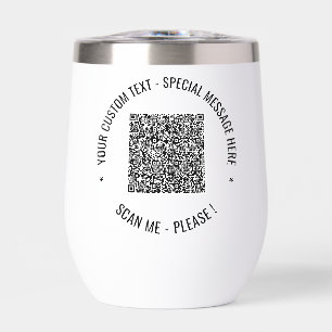 Informations d'analyse de code QR et texte personn