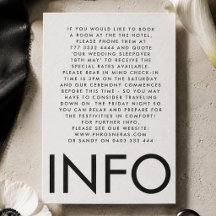 Informations de mariage à monogramme moderne et gr
