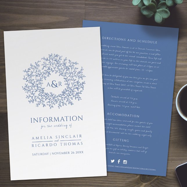 Informations pour les invités au mariage du cercle (Créateur téléchargé)