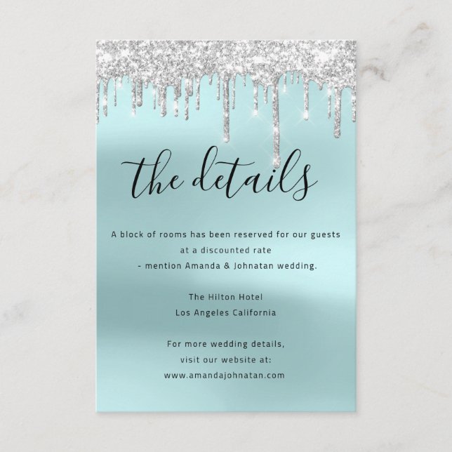 Informations sur le Mariage de la carte de boîtier (Devant)