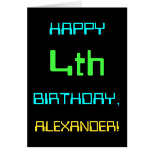 Informatique numérique amusante Thème 4ème anniver