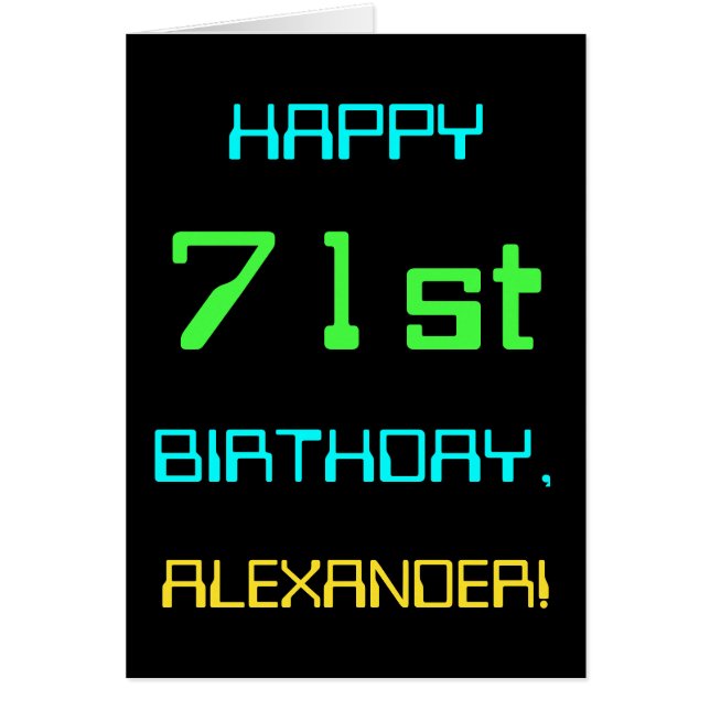 Informatique numérique amusante Thème 71ème annive (Devant)