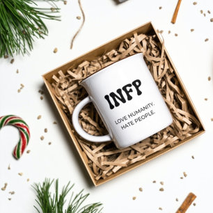 INFP MBTI Drôle Mug avec du café noir