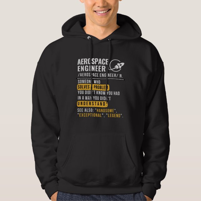 Ingénieur aérospatial Noun Funny Sweat - shirt à c (Devant)
