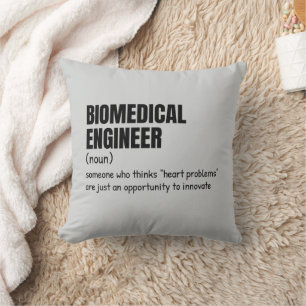 Ingénieur biomédical Coussin de devis amusant