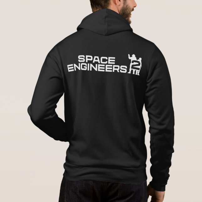 Ingénieurs spatiaux 2 Sweat - shirts à capuche (Dos)