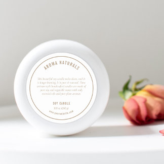 Ingrédients Beige neutres Étiquette de produit