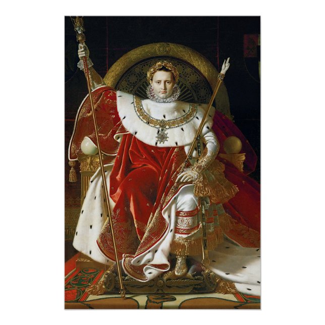 Ingres – Napoleon I on His Imperial Throne Poster (Devant)