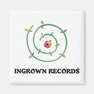 Ingrown Records Ladybug Magnet Square