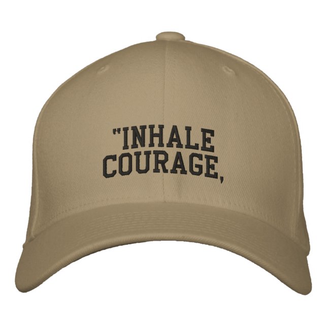 "Inhale courage, exhale anxiété Flex fit Casquette (Devant)