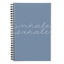 "Inhale Exhale" Sea Blue Mindfulness Journal