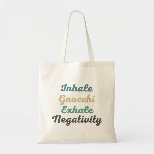 Inhale Gnocchi Exhale Négativité Sacs (Devant)