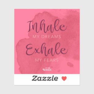 "Inhale My Dreams" — Sticker en vinyle