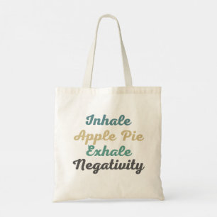 Inhale Pomme tarte Exhale Négativité Sacs d'achat