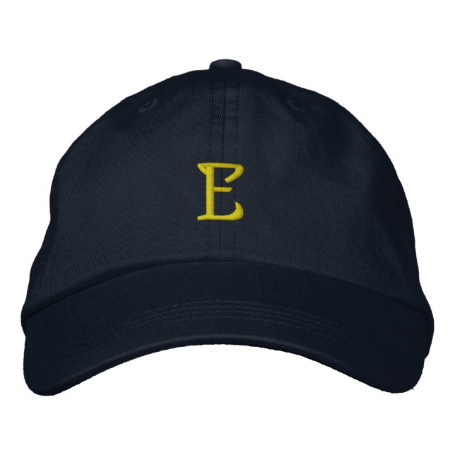 INITIAL "E" Designer Casquette (Devant)