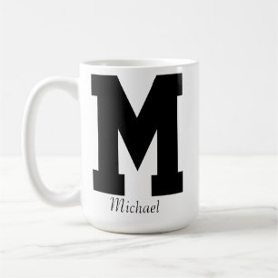 Initiale personnalisée et nom Mug