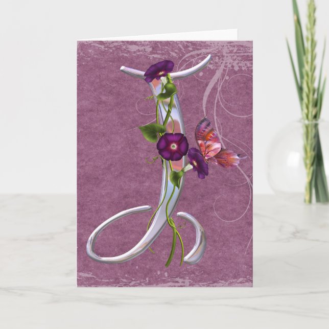 Initiale précieuse J de papillon (Devant)