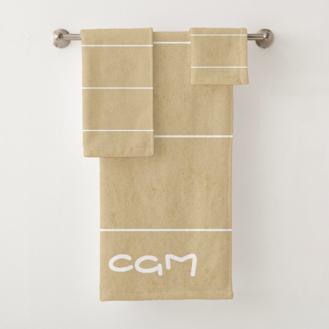 Initiale style moderne bois rustique arrière - pla (En situation)