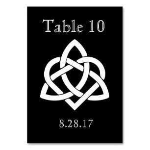 Initiales de noeud celtique - Carte de table - Noi