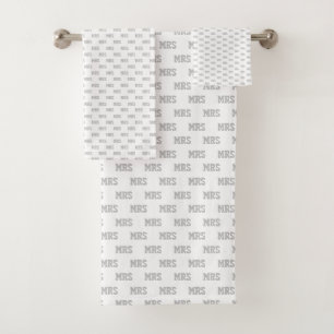 Initiales grises Motif Monogramme