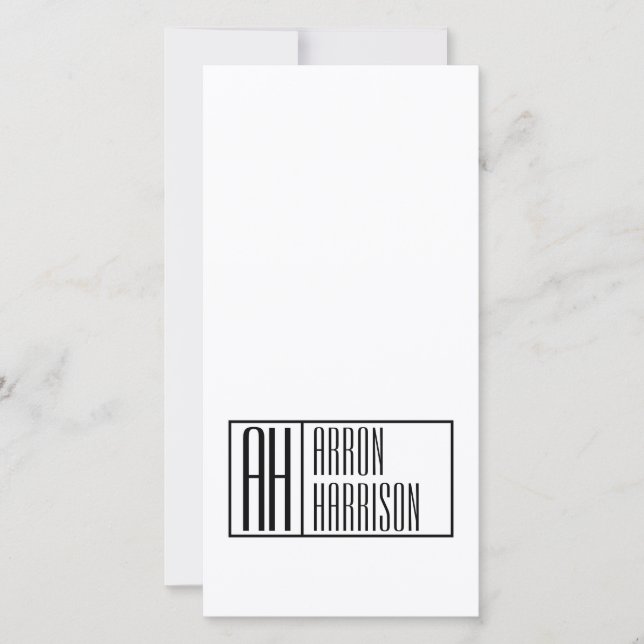 Initiales minimes modernes et logo de nom (Devant)