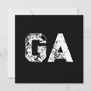Initiales Monogramme Noir Blanc Simple
