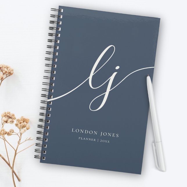 Initiales Monogramme Planificateur d'Affaires Écri (Créateur téléchargé)