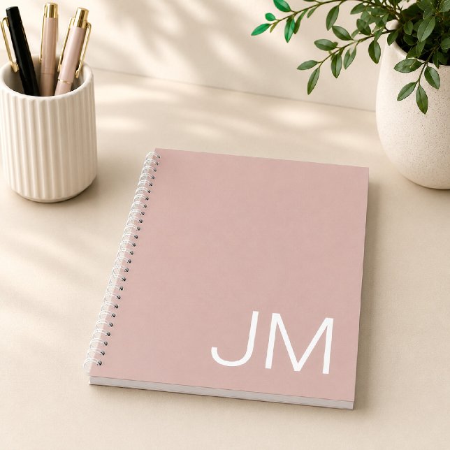 Initiales Monogrammées de Grande Taille Carnet Ros (Créateur téléchargé)