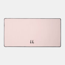 Initiales monogrammes pastel rose minimal moderne