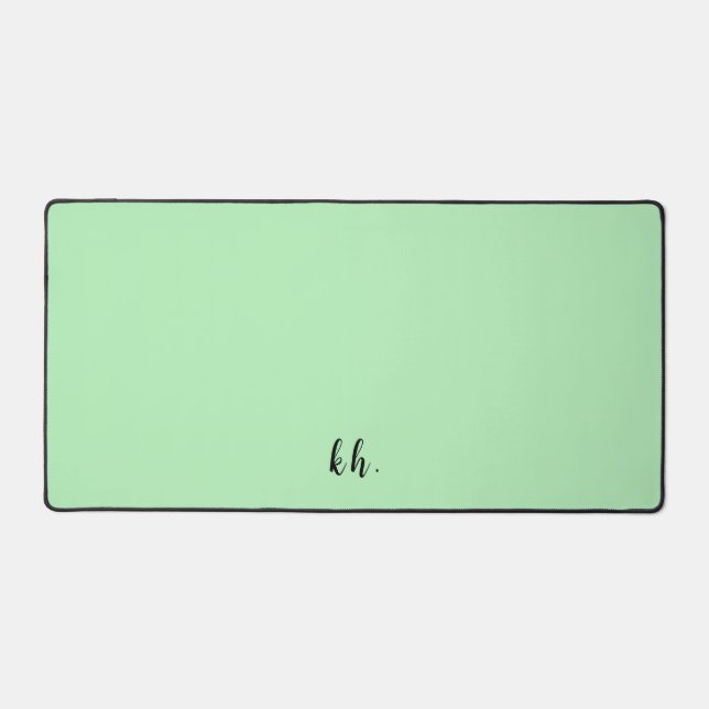 Initiales simples Élégant Script Cursif Vert clair (Recto)