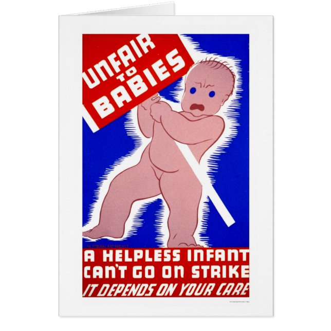 Injuste aux bébés WPA 1938 (Devant)