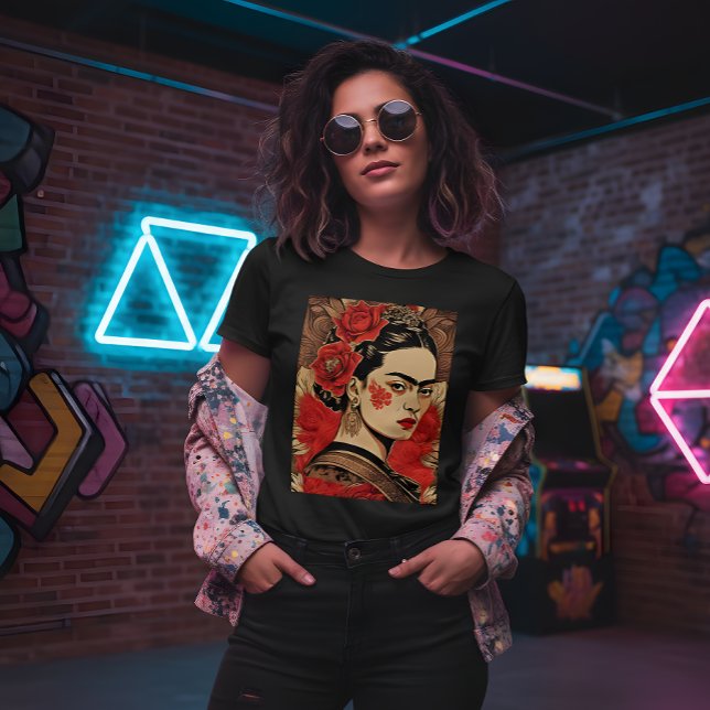 InkPunk Frida Kahlo T-Shirt - Bold & Iconique (Créateur téléchargé)