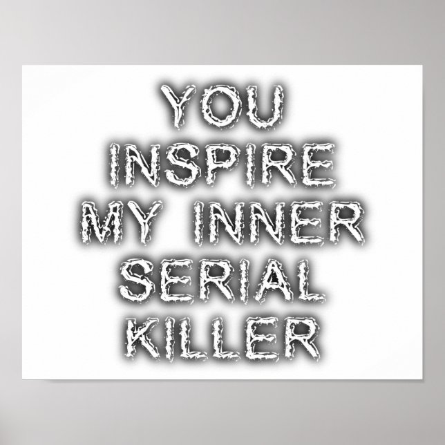 Inner Serial Killer Funny Poster (Devant)