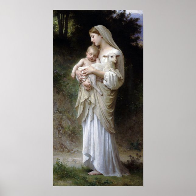 Innocence (Madonna and Child), Bouguereau Poster (Devant)